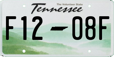TN license plate F1208F