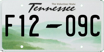 TN license plate F1209C