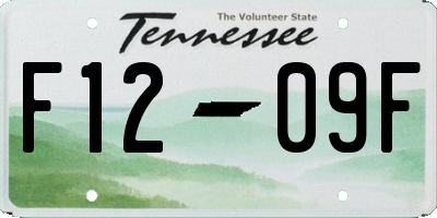 TN license plate F1209F