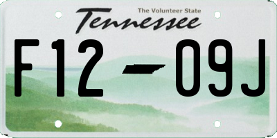 TN license plate F1209J
