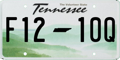 TN license plate F1210Q