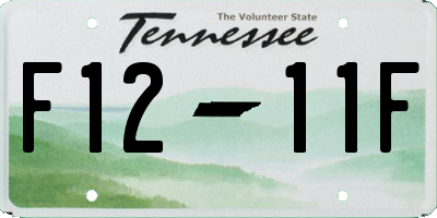 TN license plate F1211F