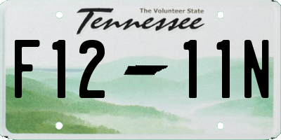 TN license plate F1211N