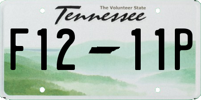 TN license plate F1211P