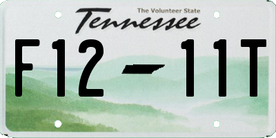 TN license plate F1211T