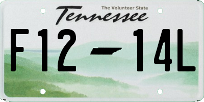 TN license plate F1214L