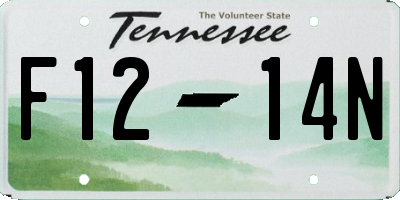 TN license plate F1214N