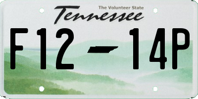 TN license plate F1214P