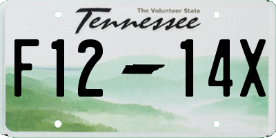 TN license plate F1214X