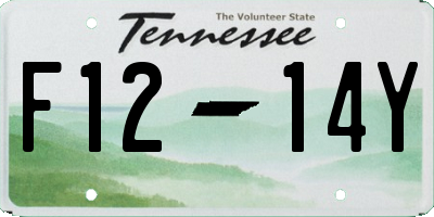TN license plate F1214Y