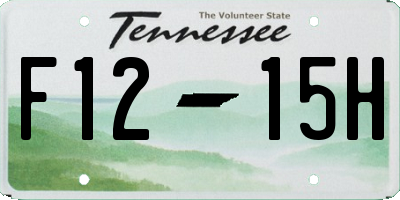 TN license plate F1215H