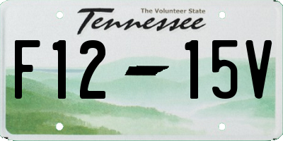 TN license plate F1215V
