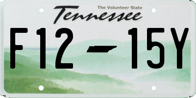 TN license plate F1215Y