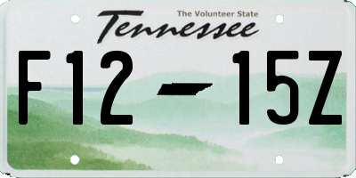 TN license plate F1215Z