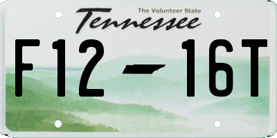 TN license plate F1216T