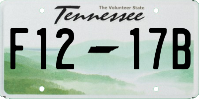 TN license plate F1217B