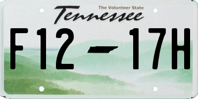 TN license plate F1217H