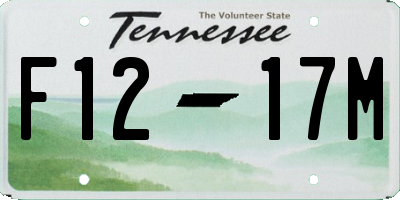TN license plate F1217M