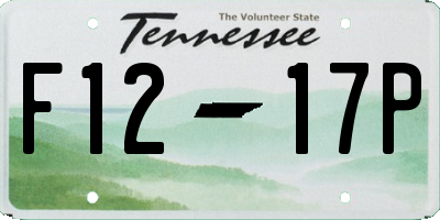 TN license plate F1217P