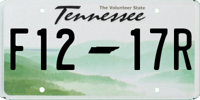 TN license plate F1217R
