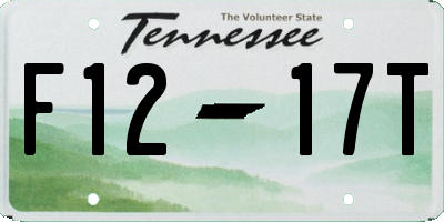 TN license plate F1217T