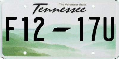 TN license plate F1217U