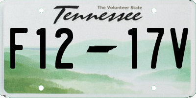 TN license plate F1217V