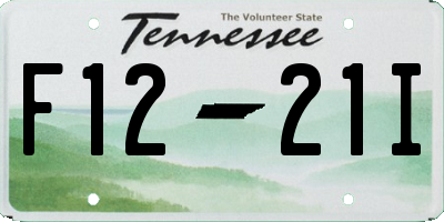 TN license plate F1221I
