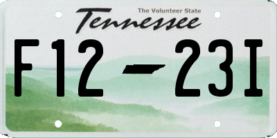 TN license plate F1223I