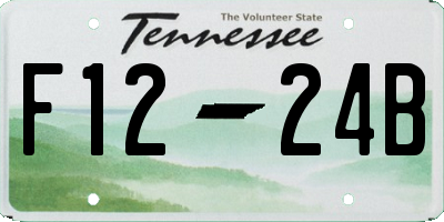 TN license plate F1224B