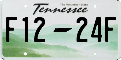 TN license plate F1224F