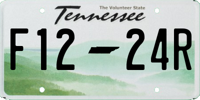 TN license plate F1224R