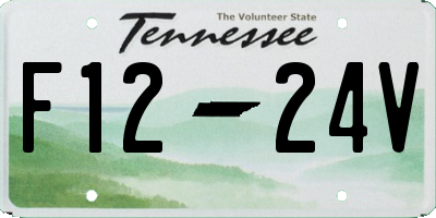 TN license plate F1224V