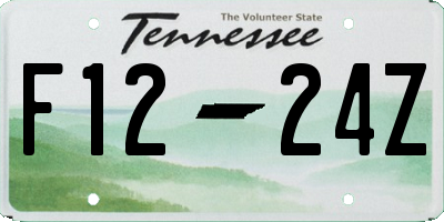 TN license plate F1224Z