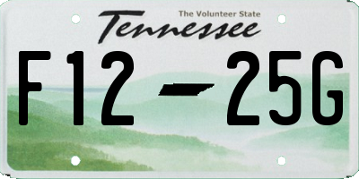 TN license plate F1225G
