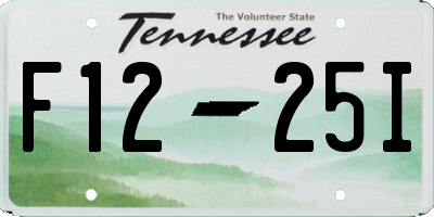 TN license plate F1225I