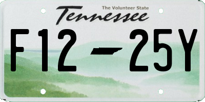 TN license plate F1225Y