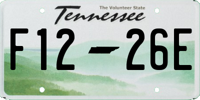 TN license plate F1226E