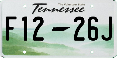 TN license plate F1226J