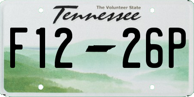 TN license plate F1226P
