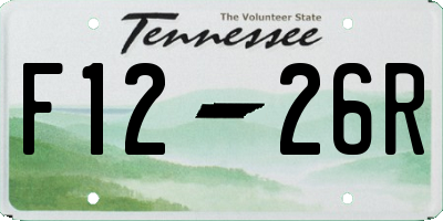 TN license plate F1226R