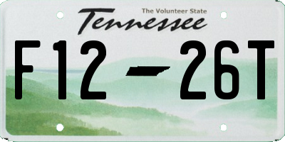 TN license plate F1226T