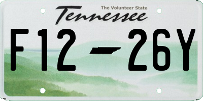 TN license plate F1226Y