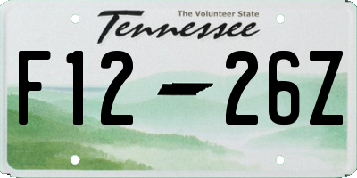 TN license plate F1226Z