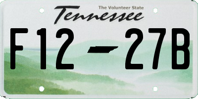 TN license plate F1227B