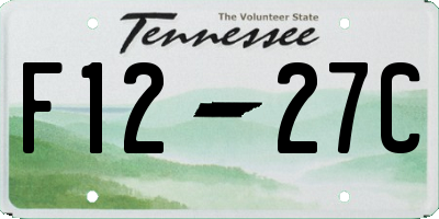 TN license plate F1227C