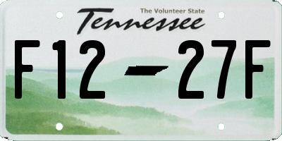 TN license plate F1227F