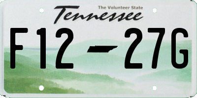 TN license plate F1227G