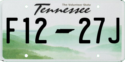 TN license plate F1227J