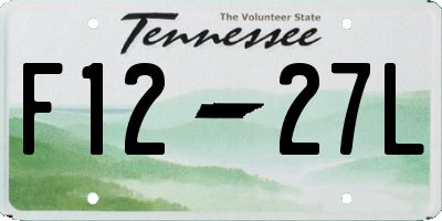 TN license plate F1227L